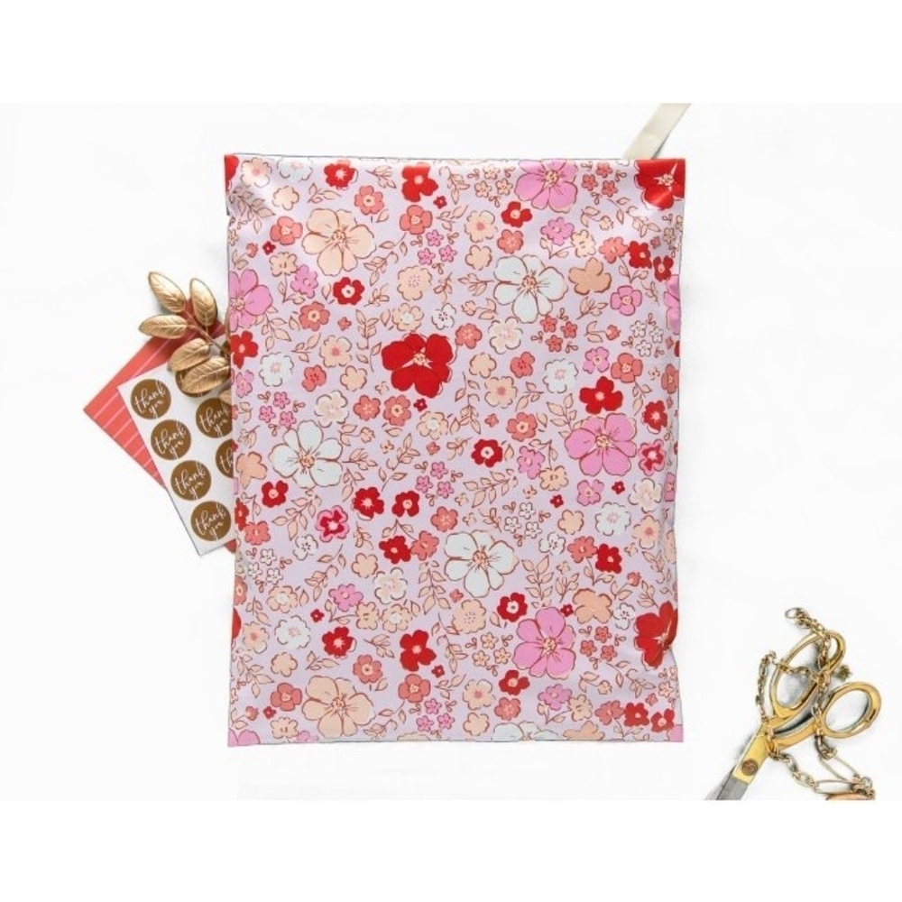 (25)PACK•🌺🌸BLOOM POLYMAILER PACK•(10) 6x9 & (15) 12x15.5